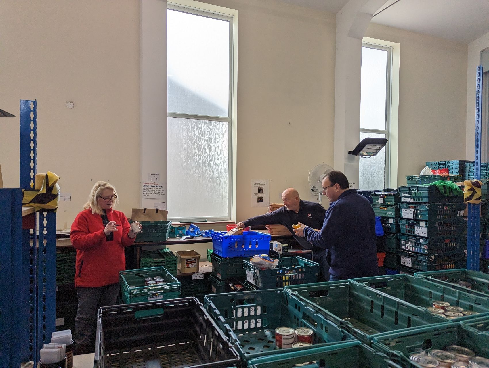 Ener Vate Team Volunteer At Stoke On Trent Foodbank Warehouse